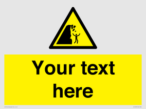 Custom Warning unstable cliff